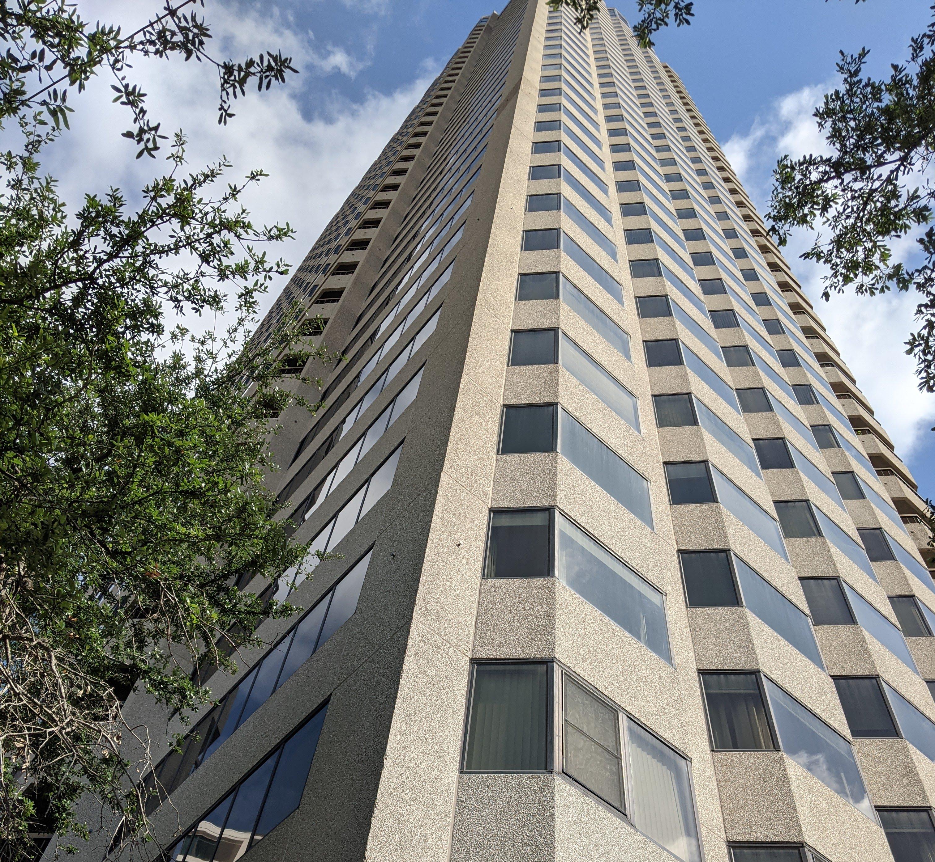 Tall apartment building
