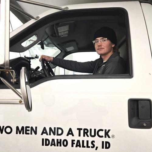 photograph of driver