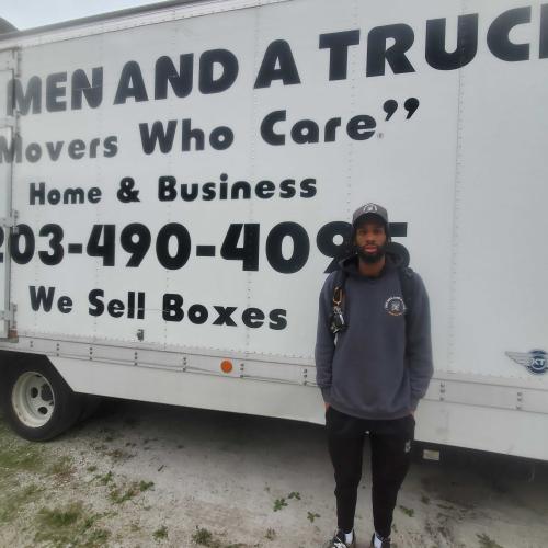 Khadi Maso is the TWO MEN AND A TRUCK Fairfield County Employee of the Month