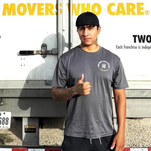 Mover against TMT Moving Truck background