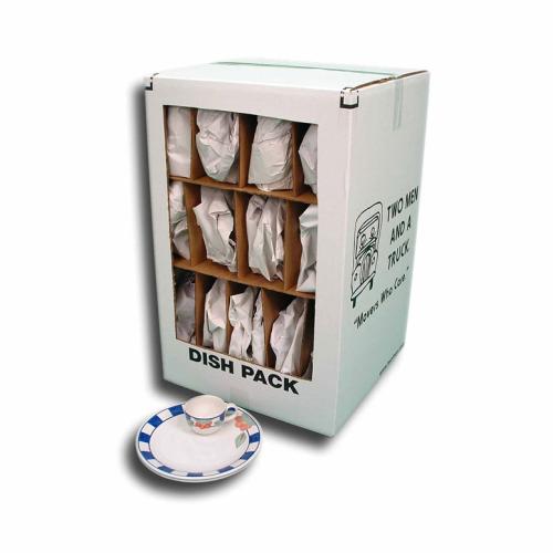Box that holds dishes and glassware