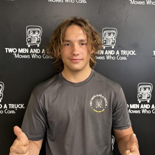 Talen, TWO MEN AND A TRUCK Jacksonville Mover of the Month.