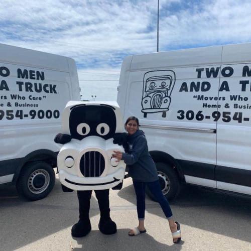 large two men and a truck box