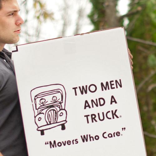 local home moving company services by two men and a truck