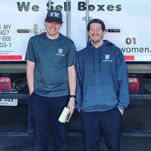 Trevor and Jason after another successful move