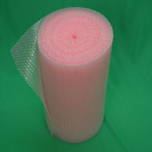 pink static free bubble wrap