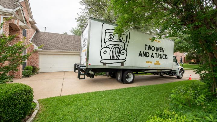 Moving Truck At A Home Move