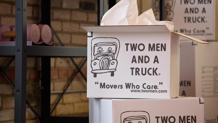 TWO MEN AND A TRUCK Moving Boxes 