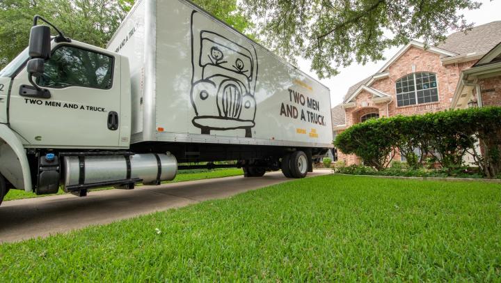 Moving Truck In Driveway