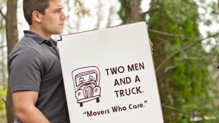 local home moving company services by two men and a truck