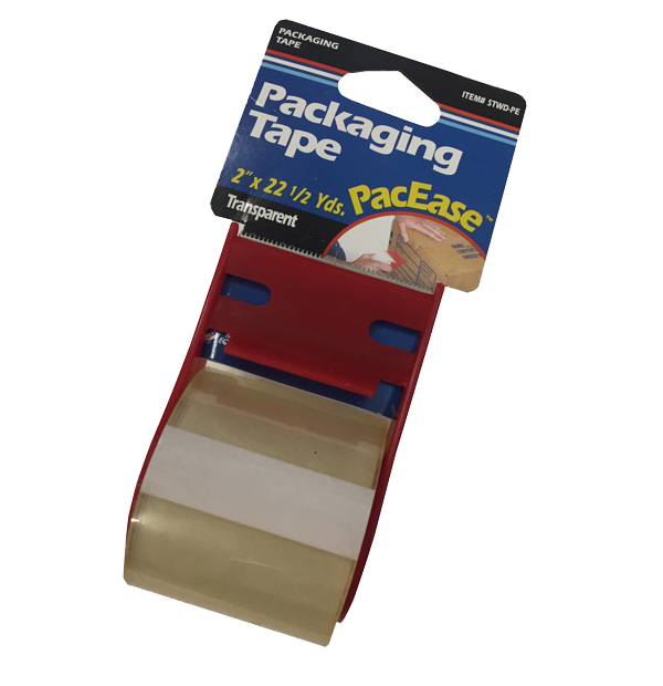packing tape with dispenser